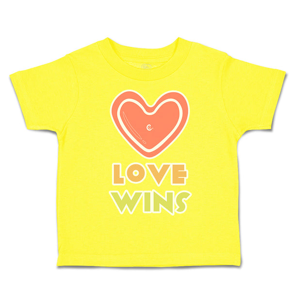 Toddler Clothes Love Wins Heart Toddler Shirt Baby Clothes Cotton