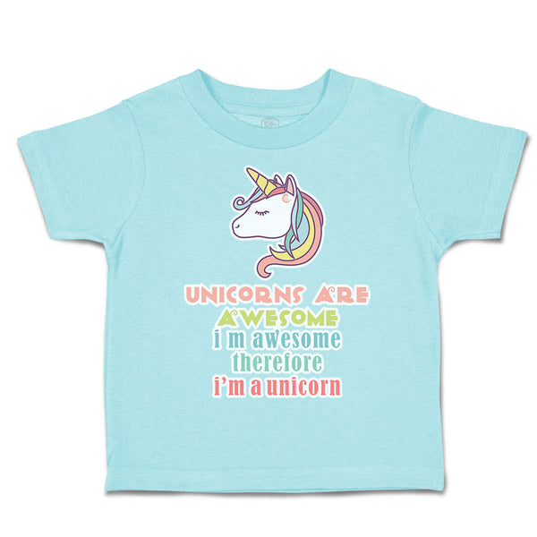 Toddler Clothes Unicorn Awesome Toddler Shirt Baby Clothes Cotton
