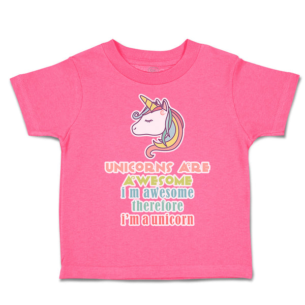 Toddler Clothes Unicorn Awesome Toddler Shirt Baby Clothes Cotton