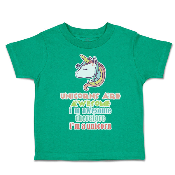Toddler Clothes Unicorn Awesome Toddler Shirt Baby Clothes Cotton
