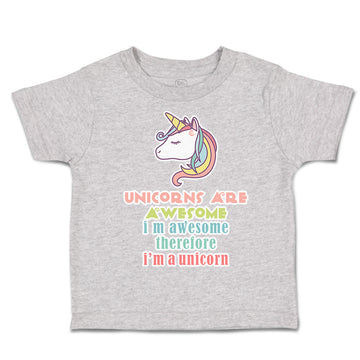 Toddler Clothes Unicorn Awesome Toddler Shirt Baby Clothes Cotton