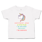 Toddler Clothes Unicorn Awesome Toddler Shirt Baby Clothes Cotton