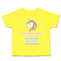 Toddler Clothes Unicorn Awesome Toddler Shirt Baby Clothes Cotton