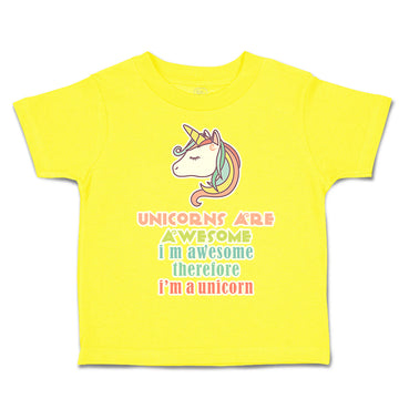 Toddler Clothes Unicorn Awesome Toddler Shirt Baby Clothes Cotton