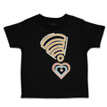 Toddler Clothes Heart Love Wi-Fi Signal Toddler Shirt Baby Clothes Cotton