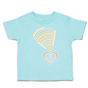 Toddler Clothes Heart Love Wi-Fi Signal Toddler Shirt Baby Clothes Cotton