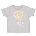 Toddler Clothes Heart Love Wi-Fi Signal Toddler Shirt Baby Clothes Cotton