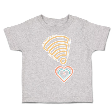 Toddler Clothes Heart Love Wi-Fi Signal Toddler Shirt Baby Clothes Cotton