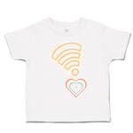 Toddler Clothes Heart Love Wi-Fi Signal Toddler Shirt Baby Clothes Cotton