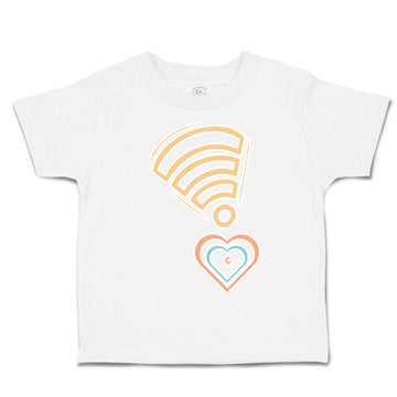 Toddler Clothes Heart Love Wi-Fi Signal Toddler Shirt Baby Clothes Cotton