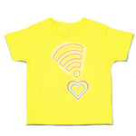 Toddler Clothes Heart Love Wi-Fi Signal Toddler Shirt Baby Clothes Cotton