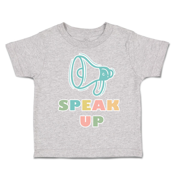 Toddler Clothes Speak up Megaphone Toddler Shirt Baby Clothes Cotton