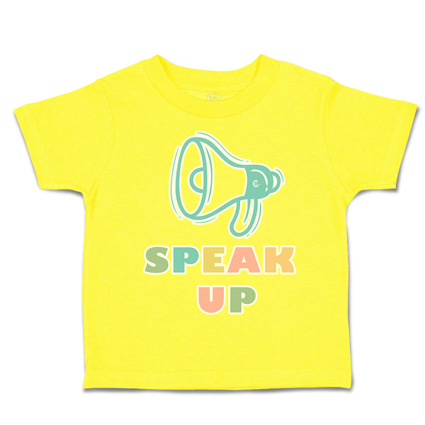 Toddler Clothes Speak up Megaphone Toddler Shirt Baby Clothes Cotton