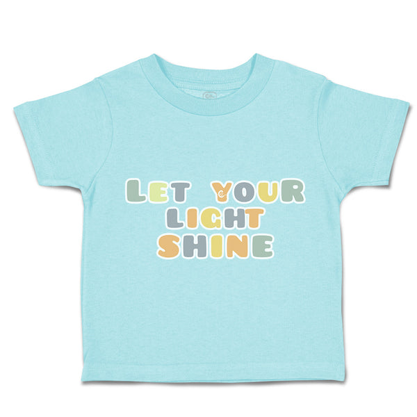 Toddler Clothes Let Your Light Shine Toddler Shirt Baby Clothes Cotton