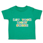 Toddler Clothes Let Your Light Shine Toddler Shirt Baby Clothes Cotton