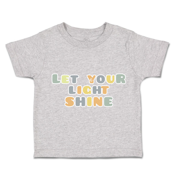 Toddler Clothes Let Your Light Shine Toddler Shirt Baby Clothes Cotton