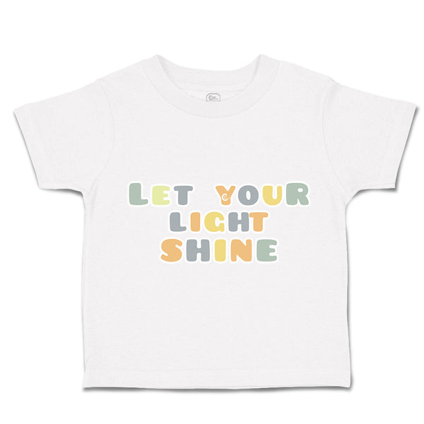 Toddler Clothes Let Your Light Shine Toddler Shirt Baby Clothes Cotton