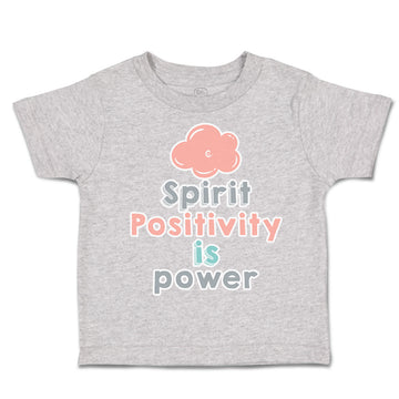 Toddler Clothes Spirit Positivity Is Power Toddler Shirt Baby Clothes Cotton