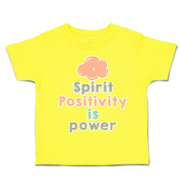 Toddler Clothes Spirit Positivity Is Power Toddler Shirt Baby Clothes Cotton