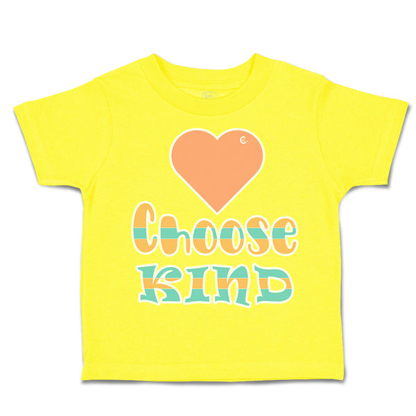 Toddler Clothes Choose Kind Heart Love Toddler Shirt Baby Clothes Cotton
