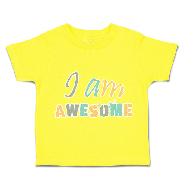 Toddler Clothes I Am Awesome Toddler Shirt Baby Clothes Cotton