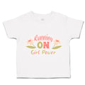 Toddler Clothes Running on Girl Power Flowers Toddler Shirt Baby Clothes Cotton