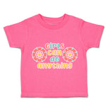 Toddler Clothes Girls Can Do Anything Flowers Toddler Shirt Baby Clothes Cotton