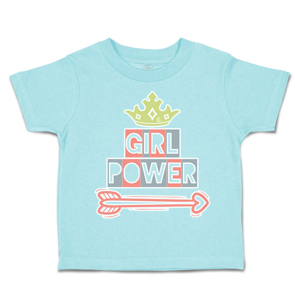 Toddler Clothes Girl Power Crown Arrow Toddler Shirt Baby Clothes Cotton