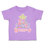 Toddler Clothes Girl Power Crown Arrow Toddler Shirt Baby Clothes Cotton