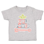 Toddler Clothes Girl Power Crown Arrow Toddler Shirt Baby Clothes Cotton