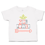 Toddler Clothes Girl Power Crown Arrow Toddler Shirt Baby Clothes Cotton