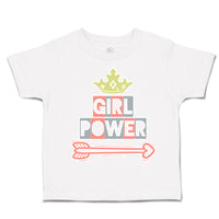 Toddler Clothes Girl Power Crown Arrow Toddler Shirt Baby Clothes Cotton