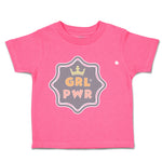 Toddler Clothes Girl Power Crown Toddler Shirt Baby Clothes Cotton
