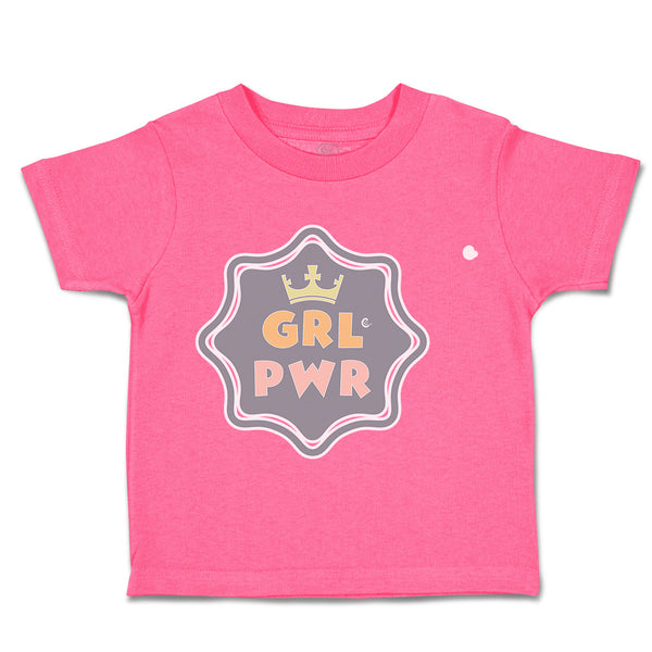 Toddler Clothes Girl Power Crown Toddler Shirt Baby Clothes Cotton