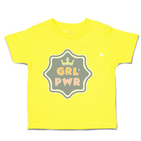 Toddler Clothes Girl Power Crown Toddler Shirt Baby Clothes Cotton
