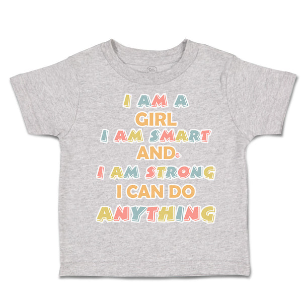 Toddler Clothes Girl Smart Strong Do Anything Toddler Shirt Baby Clothes Cotton
