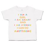 Toddler Clothes Girl Smart Strong Do Anything Toddler Shirt Baby Clothes Cotton