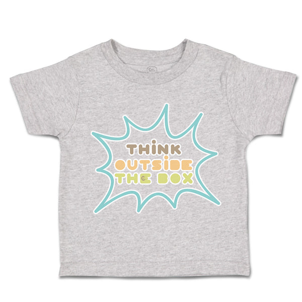 Toddler Clothes Think Outside The Box Toddler Shirt Baby Clothes Cotton