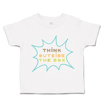 Toddler Clothes Think Outside The Box Toddler Shirt Baby Clothes Cotton