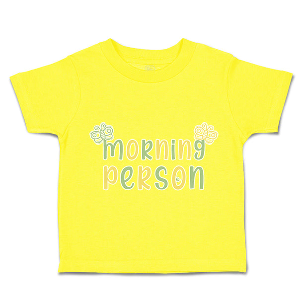Toddler Clothes Morning Person Butterfly Toddler Shirt Baby Clothes Cotton