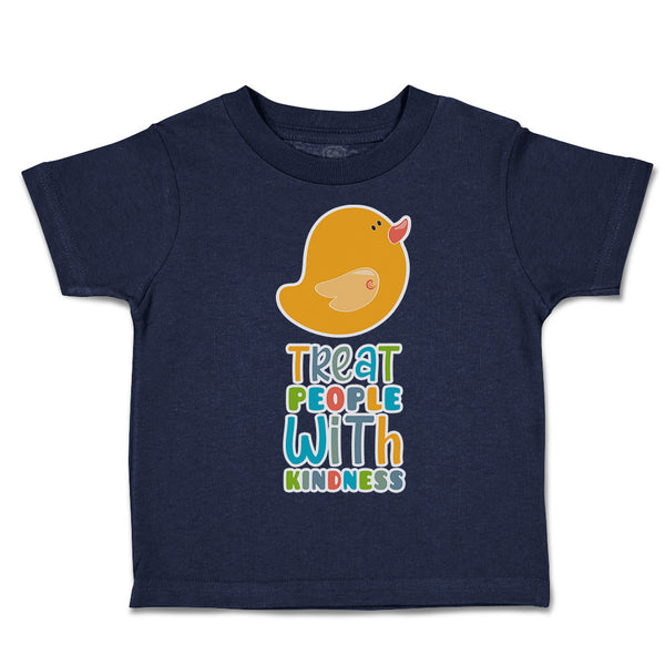 Toddler Clothes Treat People with Kindness Bird Toddler Shirt Cotton