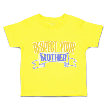 Toddler Clothes Respect Your Mother Toddler Shirt Baby Clothes Cotton