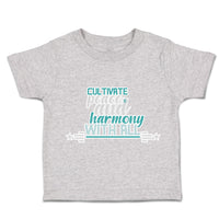 Toddler Clothes Cultivate Peace and Harmony with All Toddler Shirt Cotton