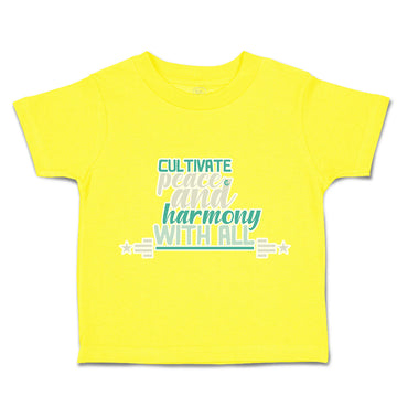 Toddler Clothes Cultivate Peace and Harmony with All Toddler Shirt Cotton