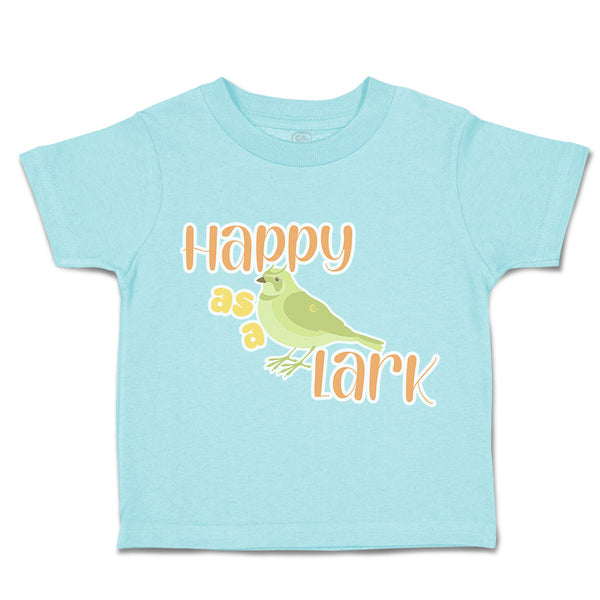 Toddler Clothes Happy as A Lark Birds Toddler Shirt Baby Clothes Cotton