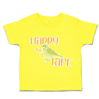 Toddler Clothes Happy as A Lark Birds Toddler Shirt Baby Clothes Cotton