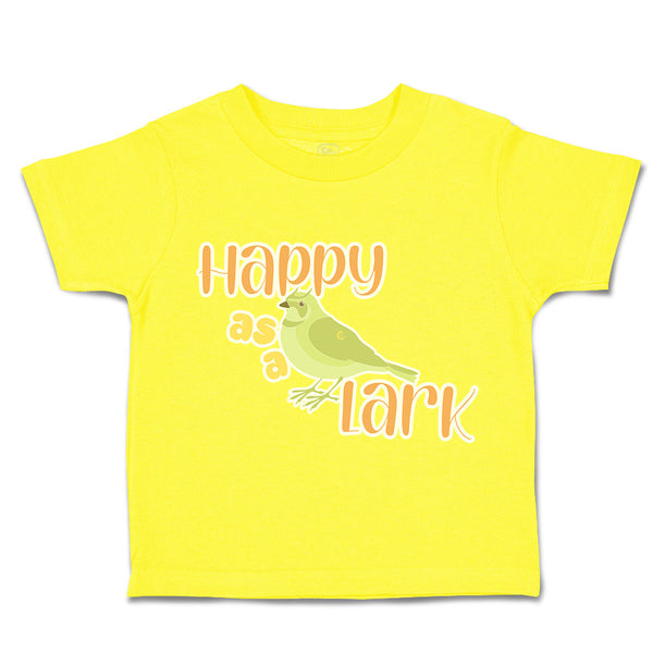 Toddler Clothes Happy as A Lark Birds Toddler Shirt Baby Clothes Cotton