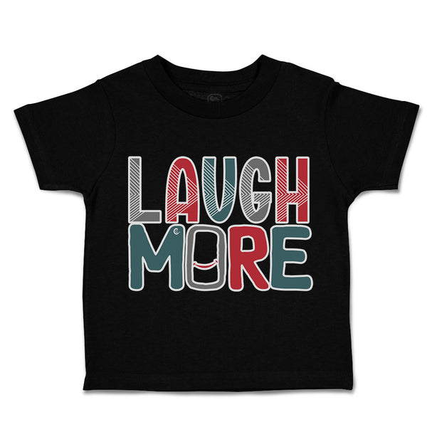 Toddler Clothes Laugh More Smile Toddler Shirt Baby Clothes Cotton