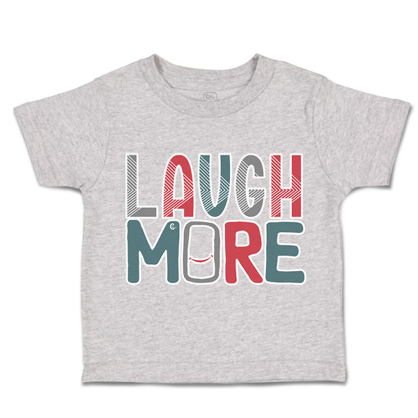 Toddler Clothes Laugh More Smile Toddler Shirt Baby Clothes Cotton