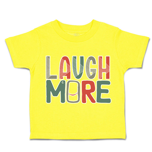 Toddler Clothes Laugh More Smile Toddler Shirt Baby Clothes Cotton